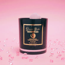 Load image into Gallery viewer, Divine Moon Goddess Crystal Infused Manifestation Candle