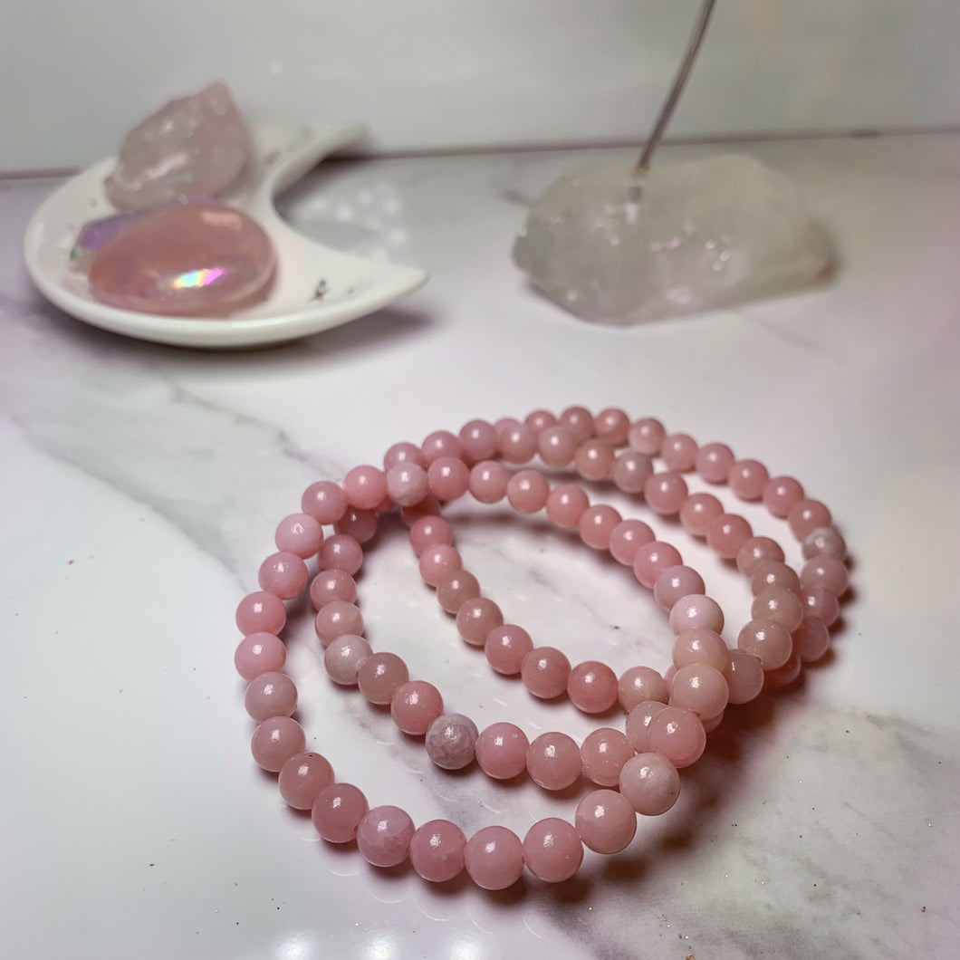 Love and Femininity Pink Opal Crystal Healing Bracelet